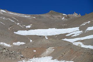 23 The Trail From Camp 1 5035m Zig Zags Up To The Ameghino Col In The Upper Right